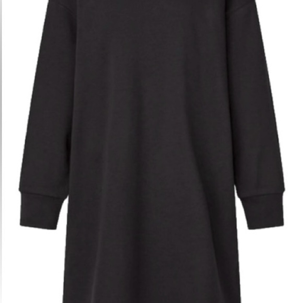 Uniqlo Black Sweatshirt Dress